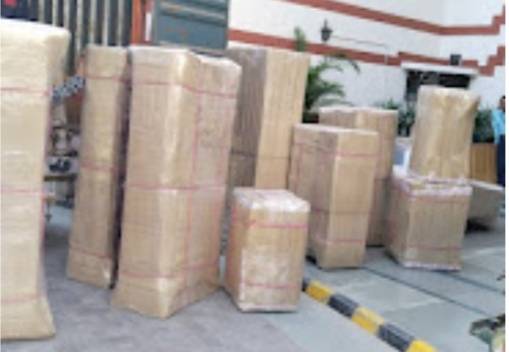 Packing and moving work by DLF Cargo Movers near Wazirabad, Gurgaon