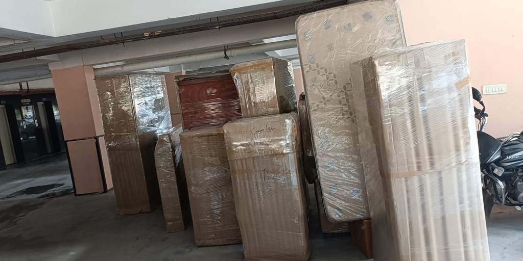 Complete home packed for relocation in a Gurgaon society